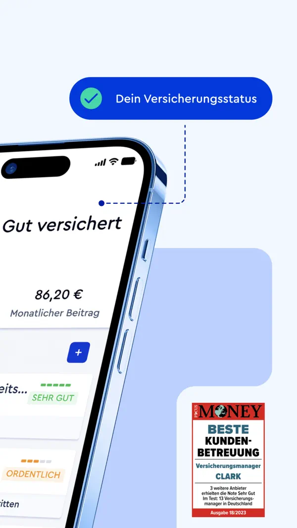 Clark – Versicherungen managen Screenshot 2