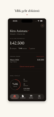 Kira Asistanı: Kira Takip screenshot