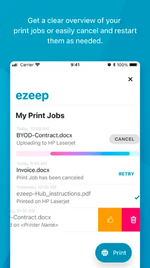ezeep Printer App screenshot 2