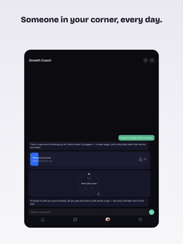 Goals: AI Coach, Habit Tracker iPad screenshot