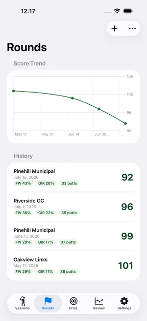 Golf Practice Journal & Log screenshot 3