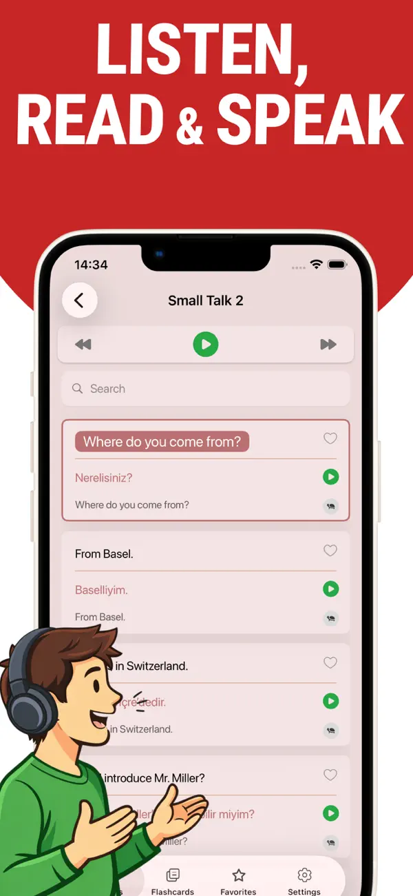 Screenshot #3 pour Learn Turkish - Lentil