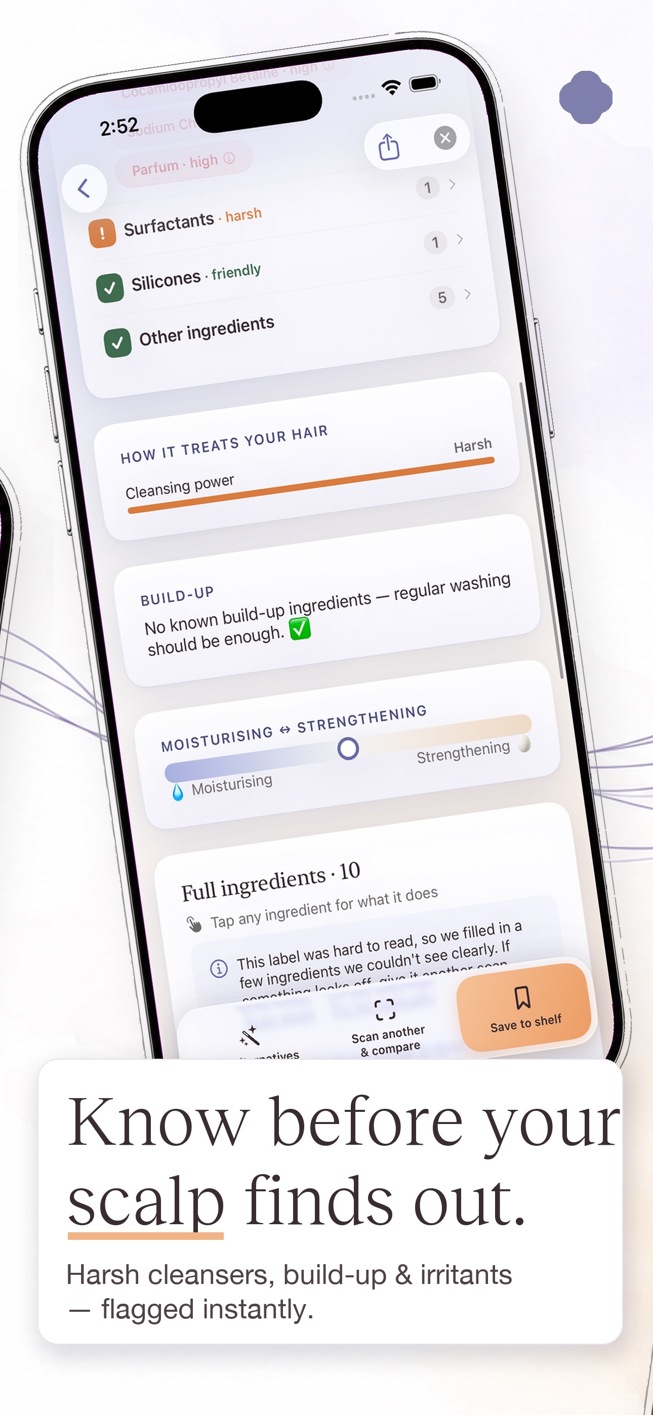 Screenshot 4 of Baely: Hair Ingredient Scanner