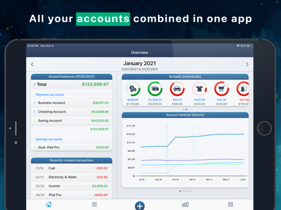 MoneyStats - Budget Planner iPad screenshot 9 - Finance app