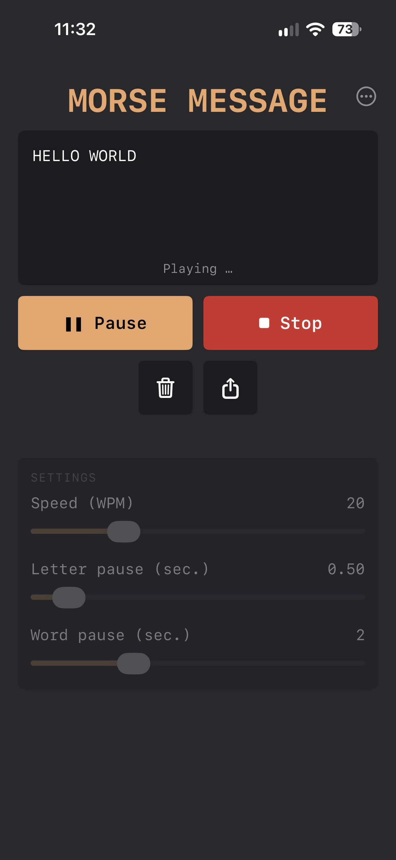 Screenshot 3 of Morse Message