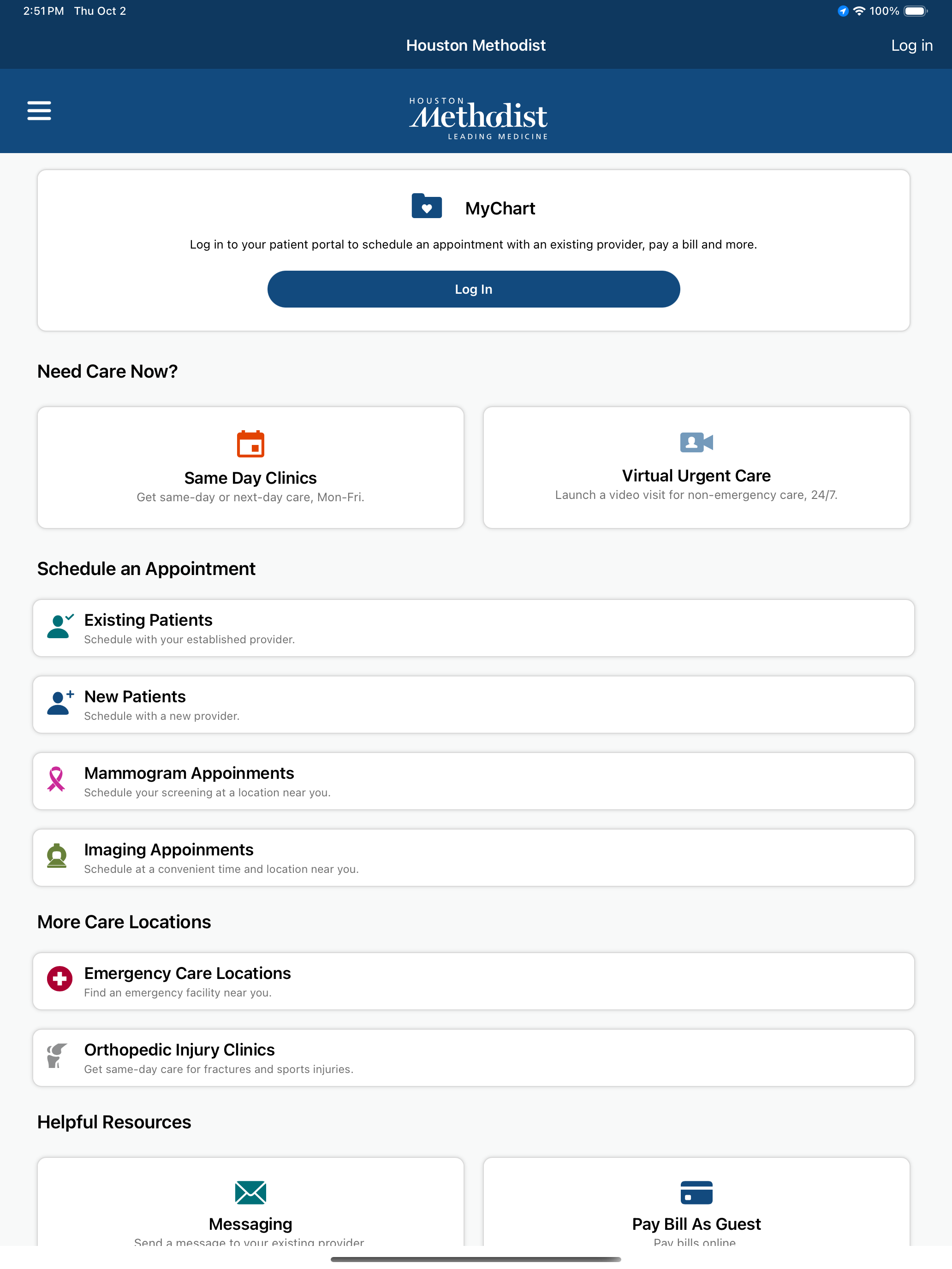 MyMethodist screenshot 7