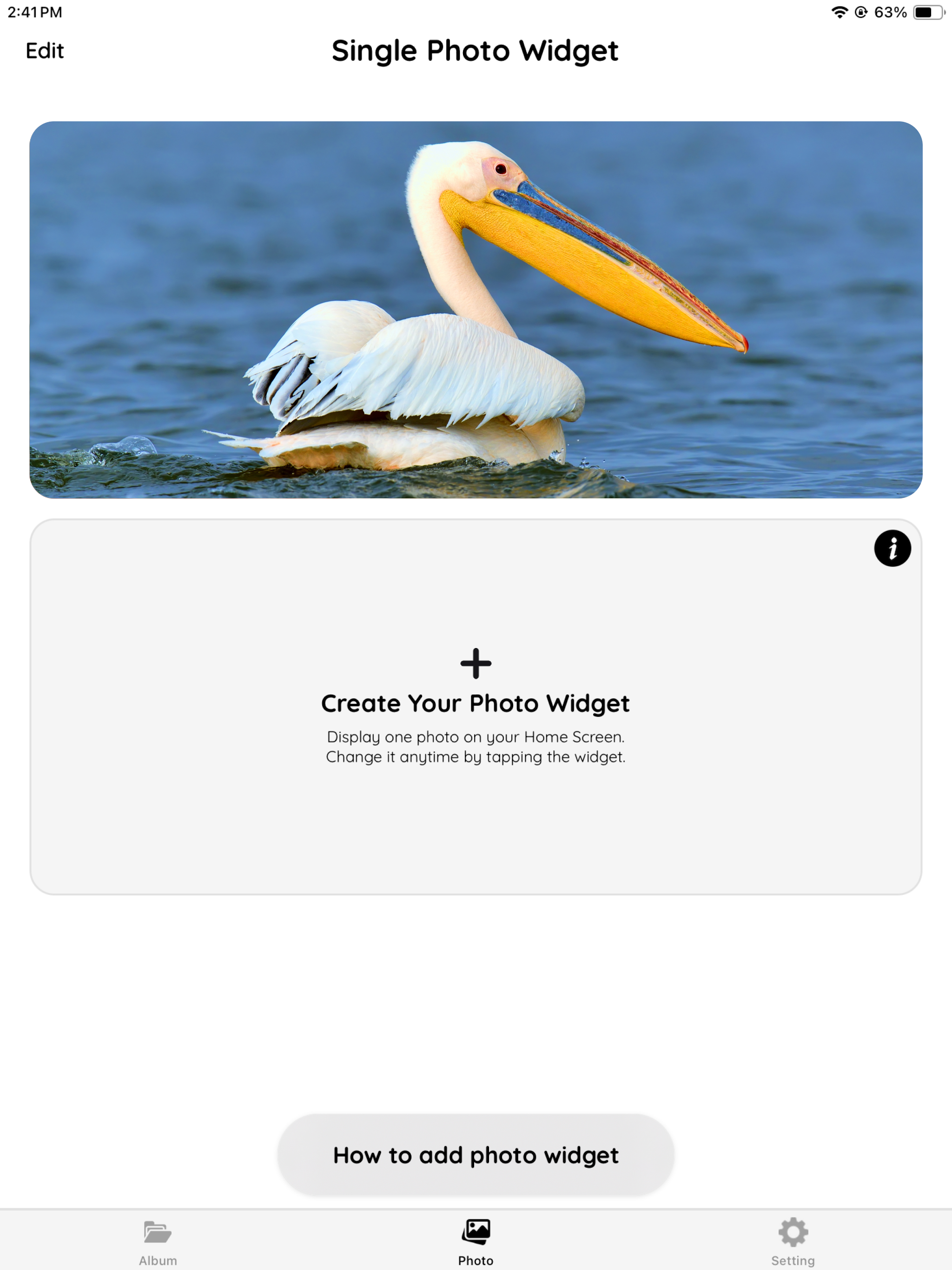 Photo Widget Simple screenshot 9