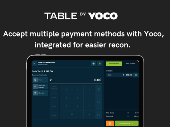 Table Point of Sale app screenshot 3