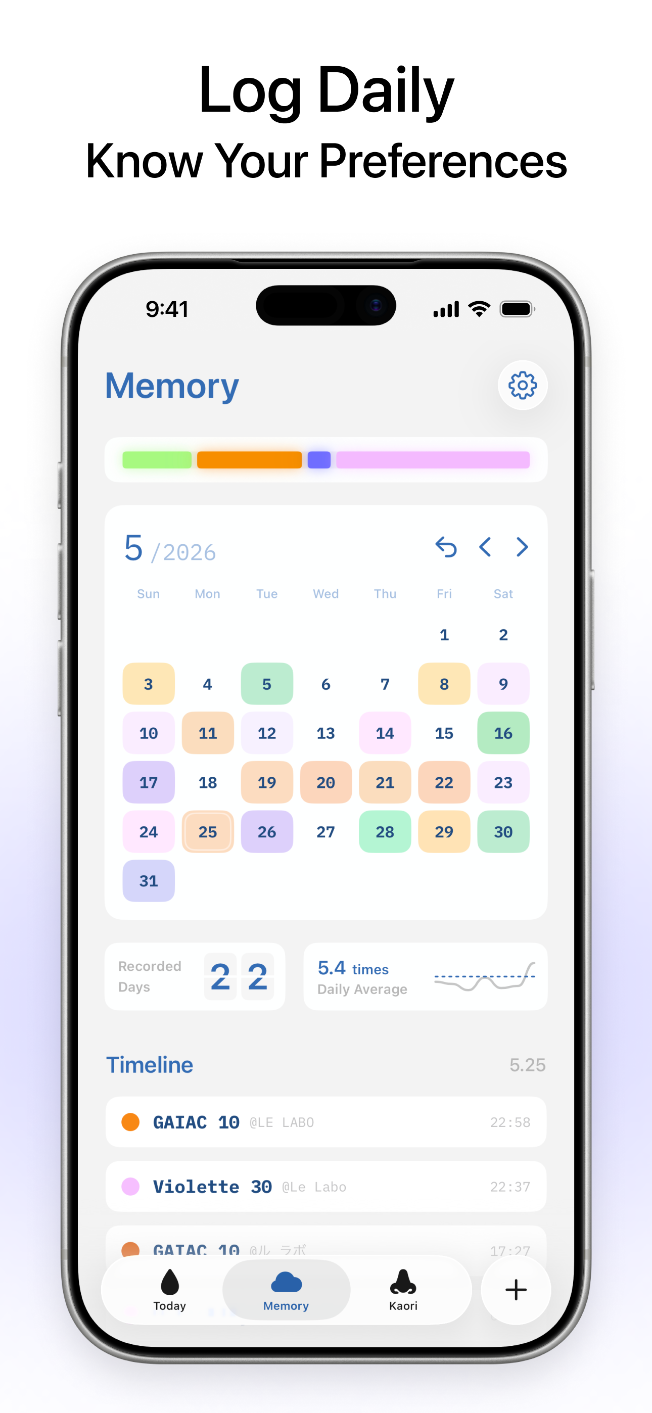 Kaori: Perfume & Scent Tracker