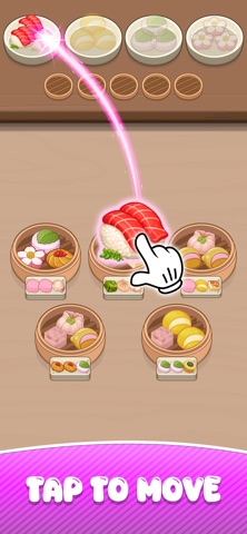 Dimsum Food Sort iPhone screenshot