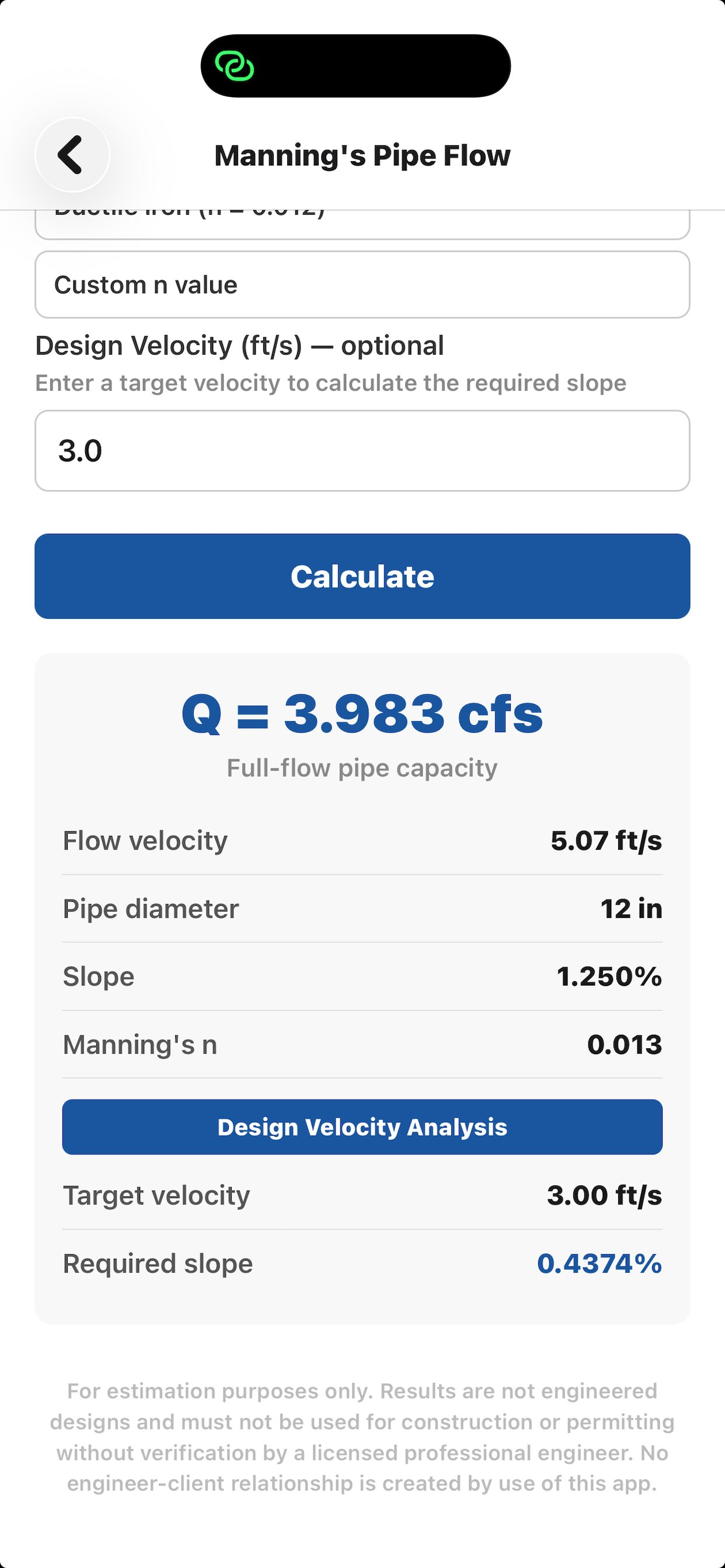 Civil Site Calculator