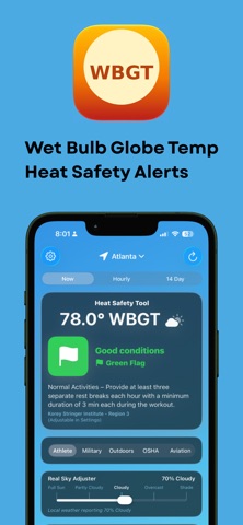 Wet Bulb Temperature: WBGT Screenshot 1 of 4
