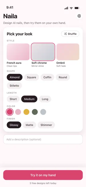 Naila: Nail Design & Try-On screenshot 1