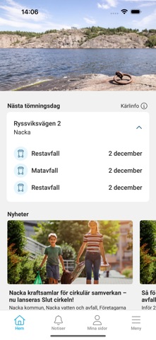 Nacka vatten och avfall iPhone screenshot 1