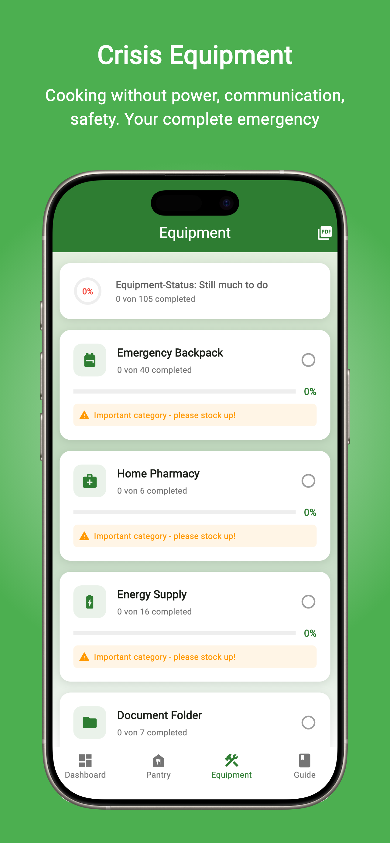 Ready Kit - Emergency Planner