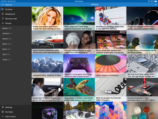 Screenshot #4 pour Feed Viewer: RSS Reader