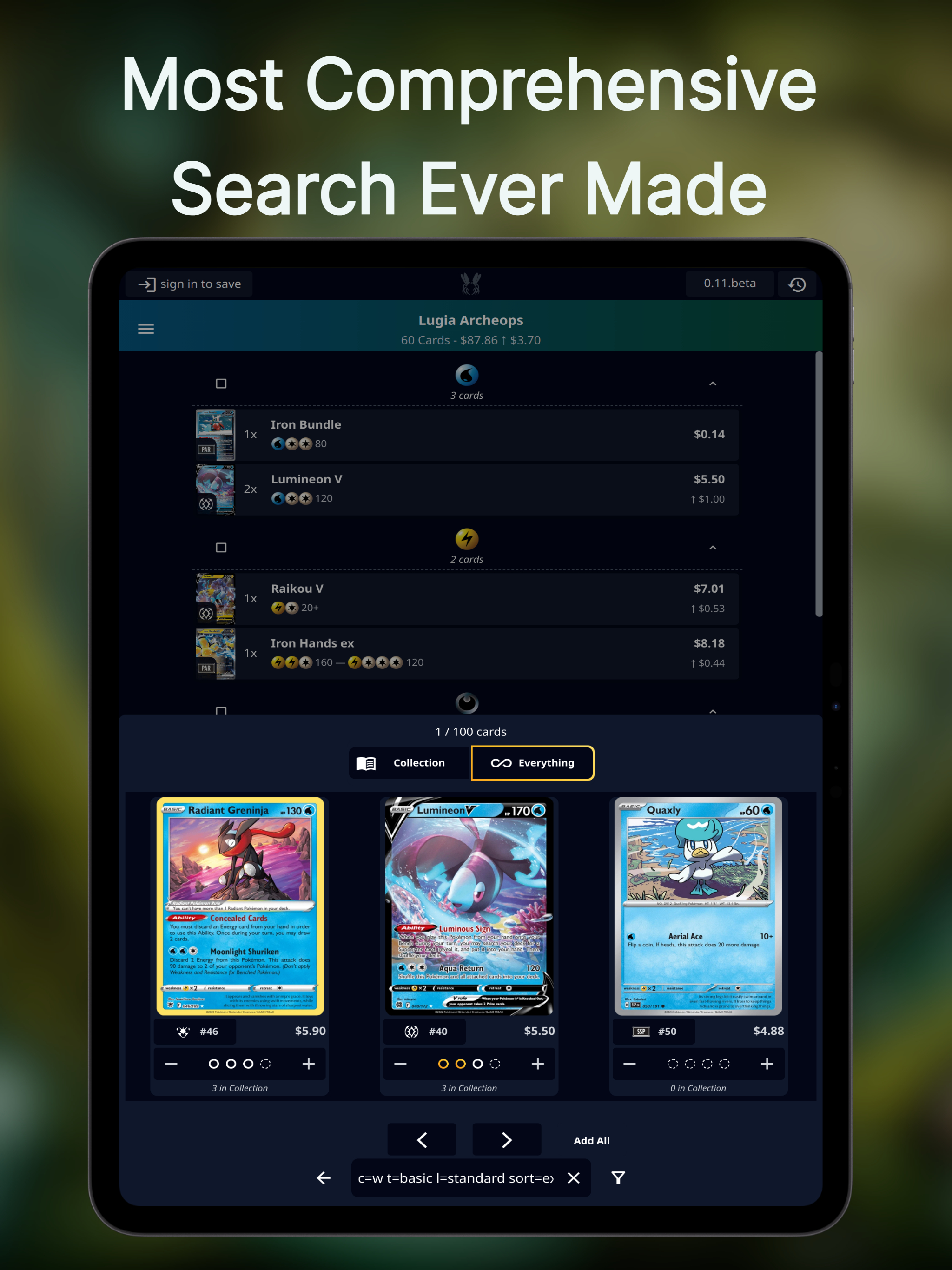 Poke Delver TCG Scanner