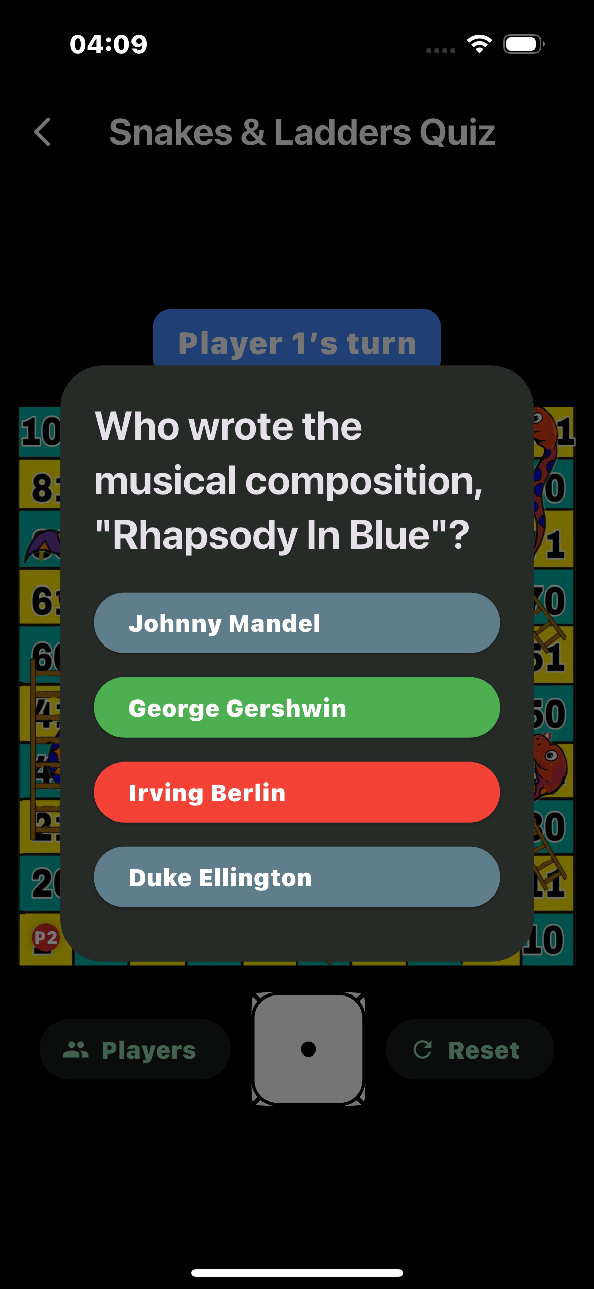 Snakes and Ladders Quiz screenshot 6