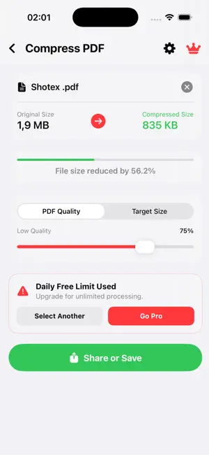 Compress PDF - Resize PDF screenshot 1