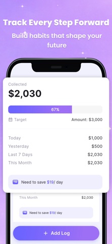 Dreamer: Goals & Savings Track iPhone screenshot