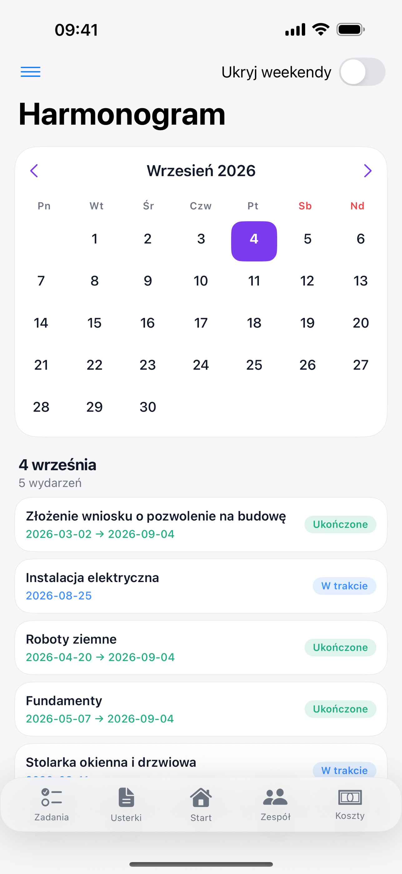 Screenshot 5 of Project Builder — Site Diary