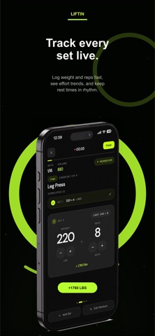 Liftin: Show Up. Get Strong. iPhone screenshot