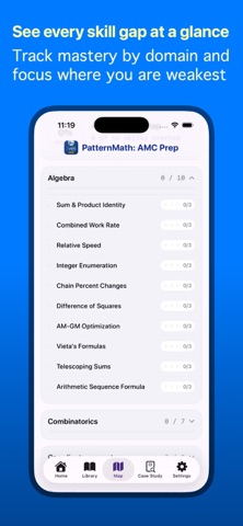 PatternMath: AMC Prep iPhone screenshot