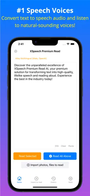 Text to Speech - XSpeech Read screenshot 1