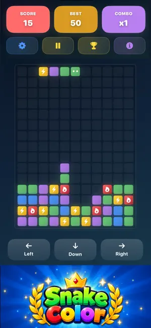 Match-3 Puzzle: Snake Color screenshot 4