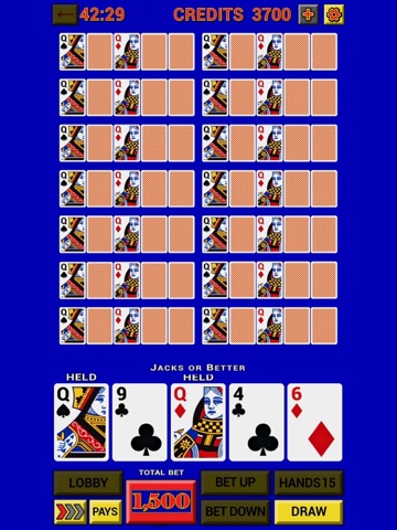 Video Poker Casino Classic iPad screenshot