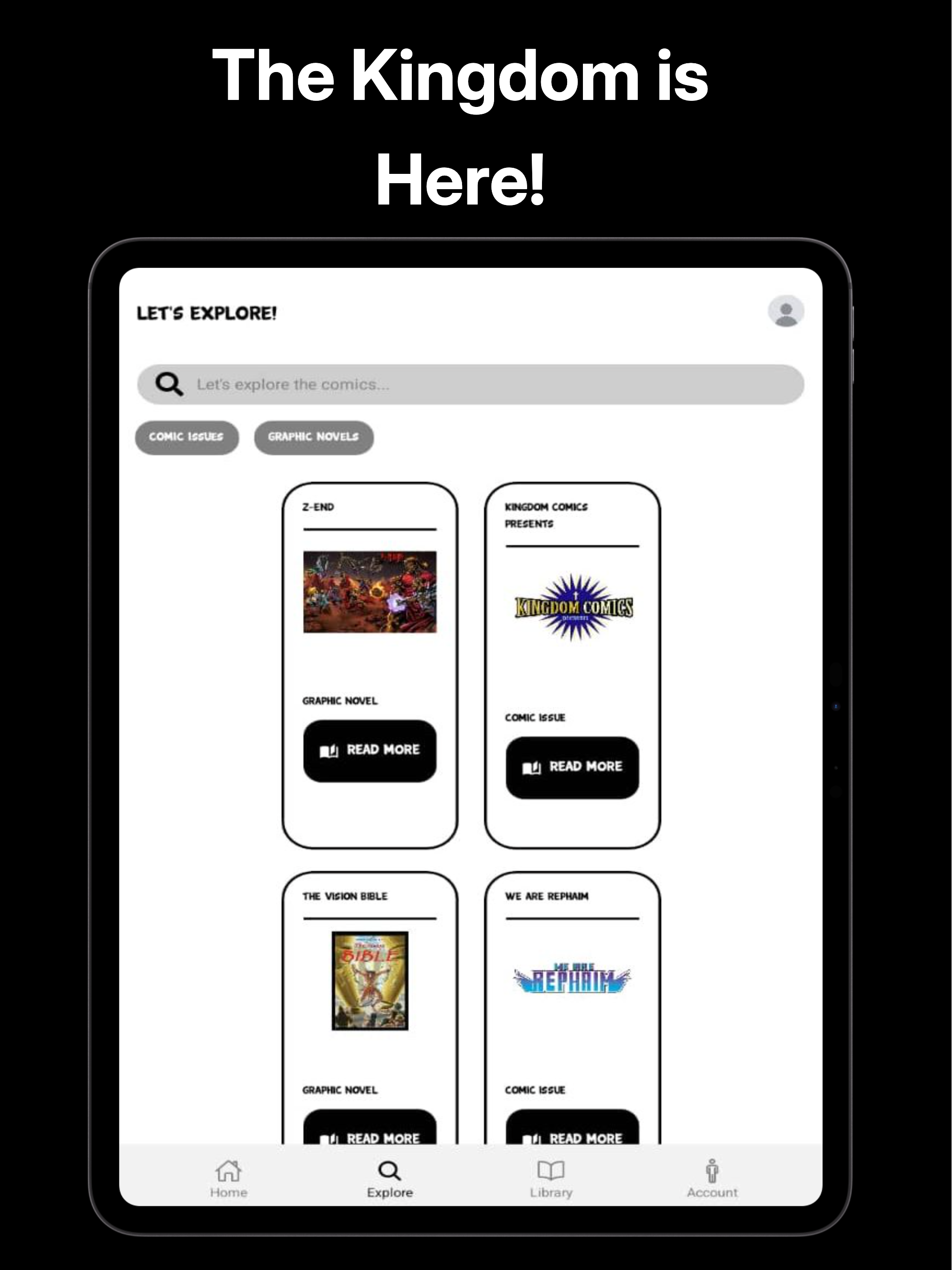 Kingdom Comics App