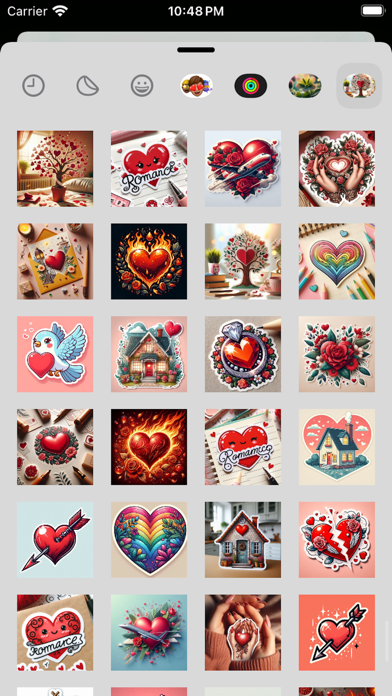 Romantic Stickers Screenshot