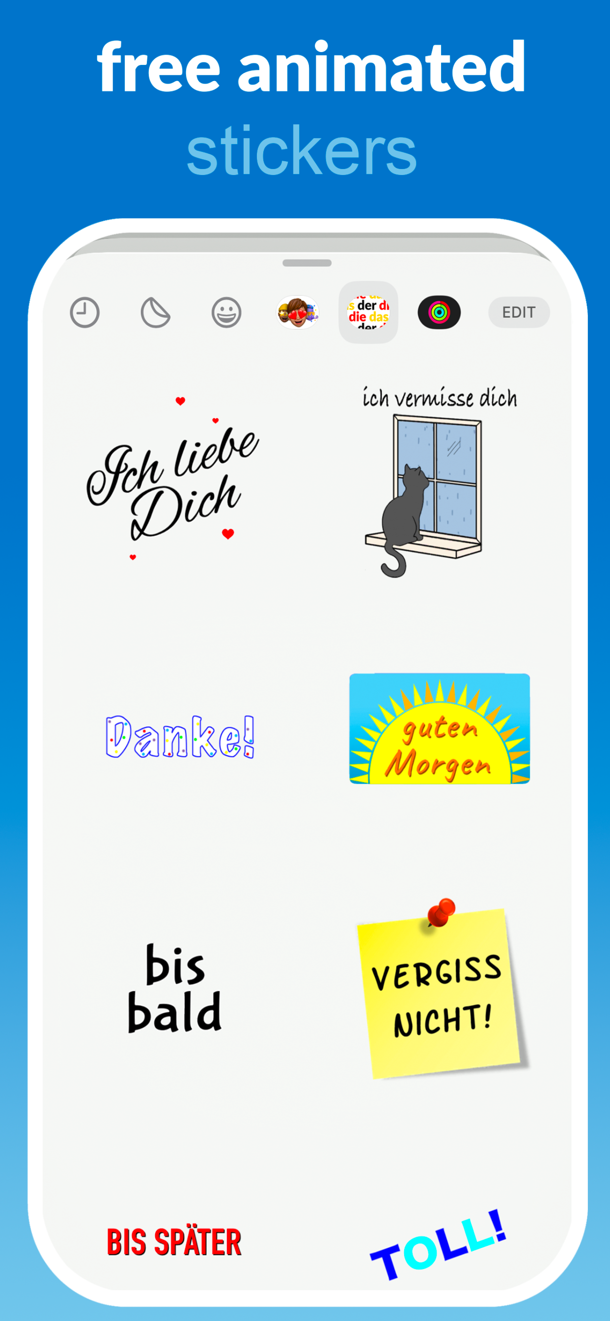 Der Die Das + German Stickers
