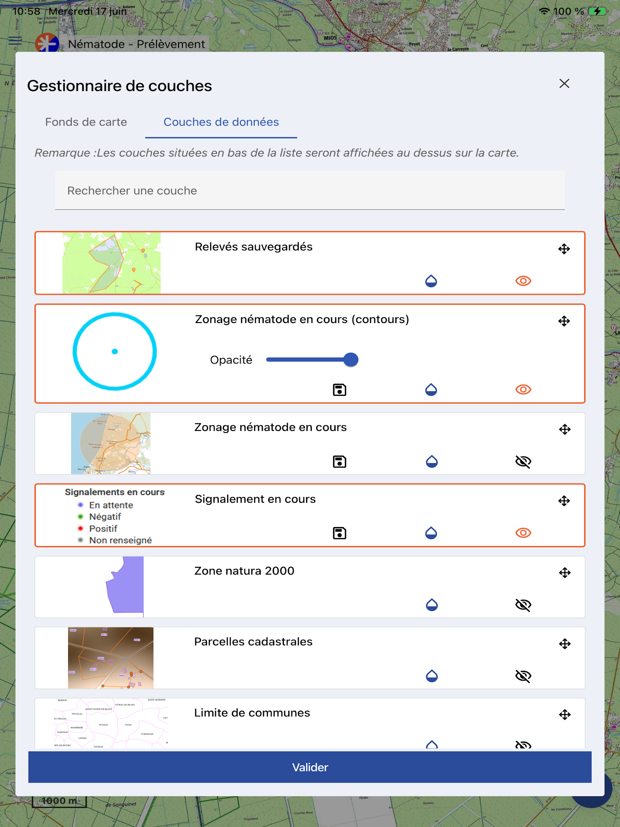 MobiGIP Nématode screenshot 17