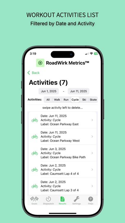 RoadWirk Metrics™  Fitness App screenshot-5