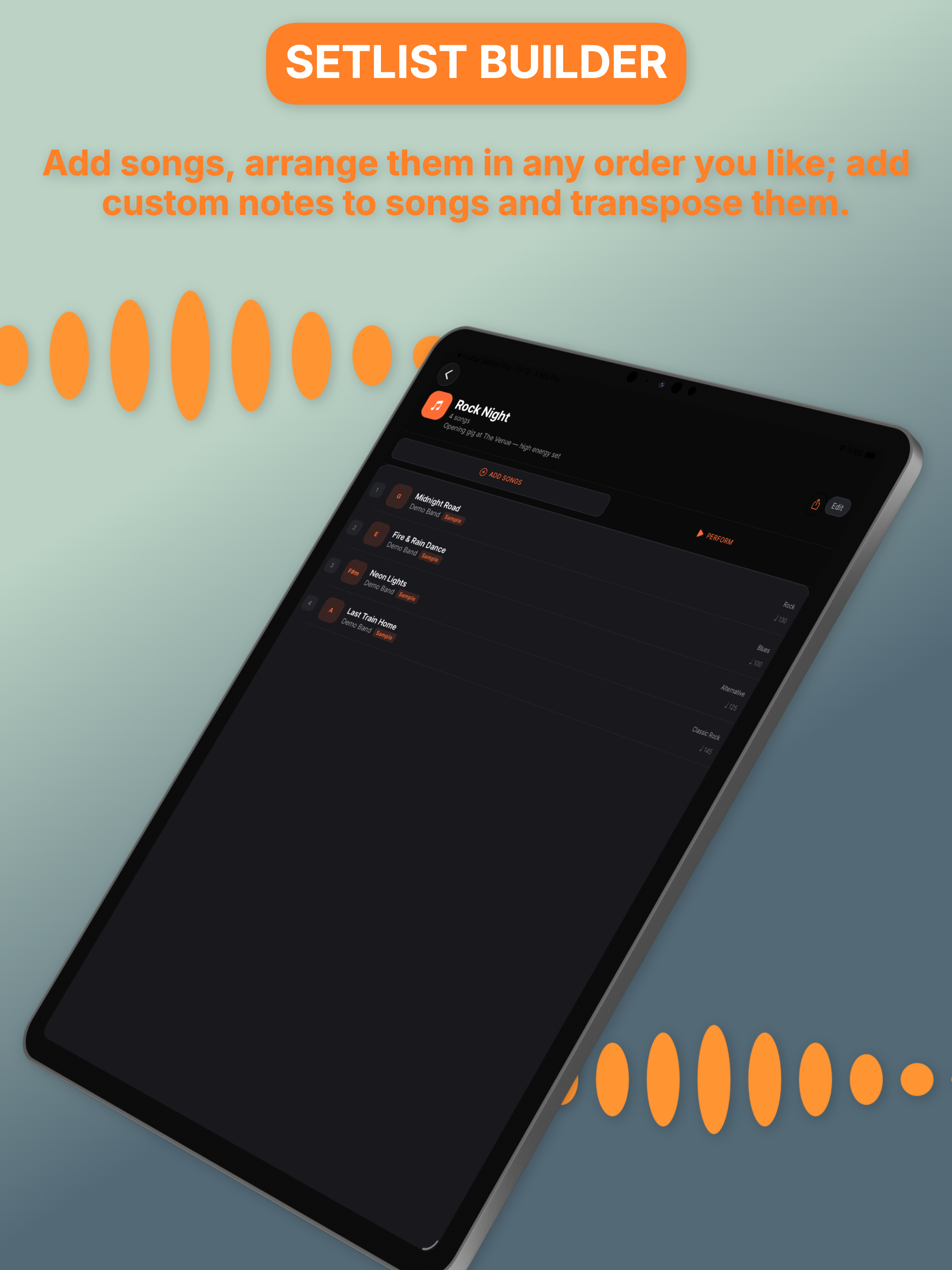 Guitar Setlist Pro