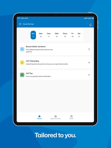 Extend Express iPad screenshot