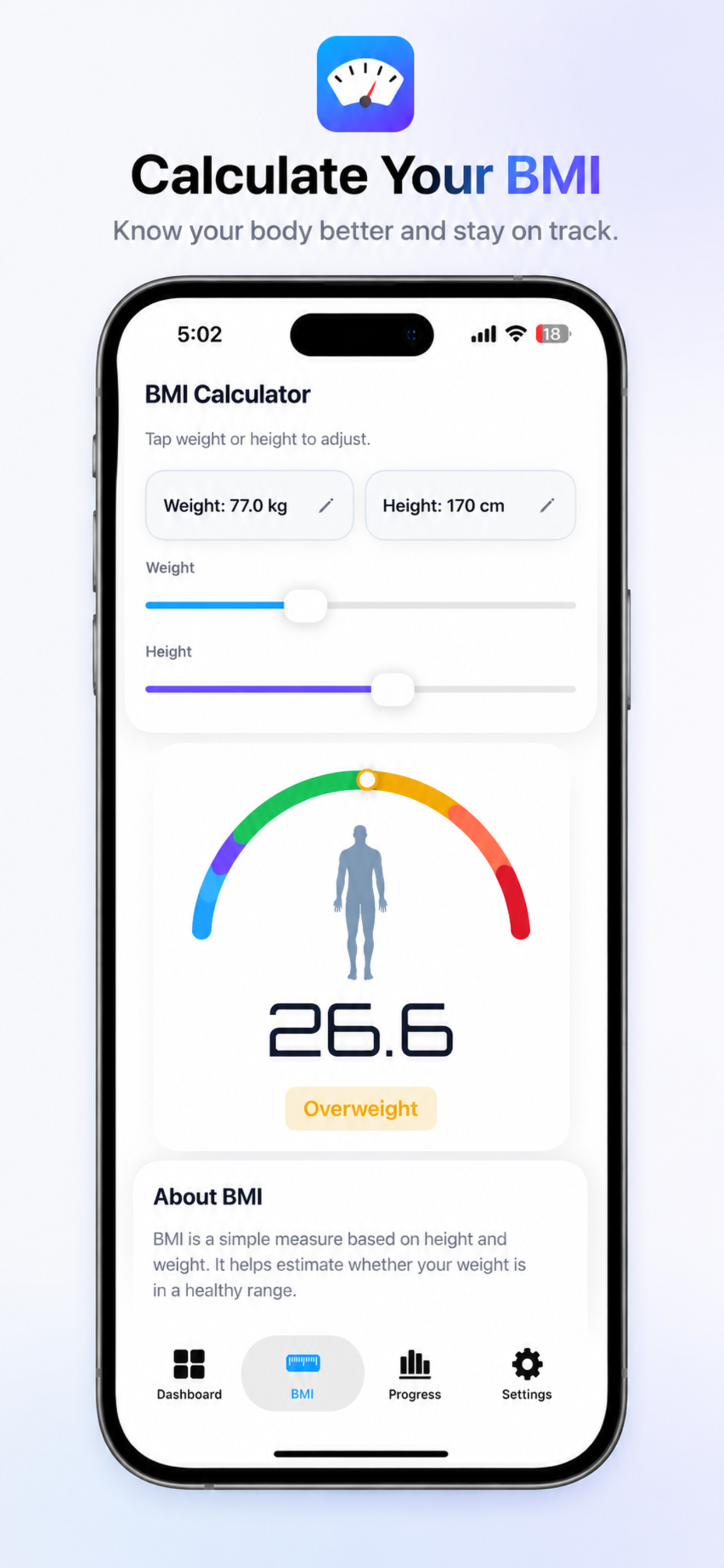 Weight Tracker: Calculate BMI screenshot 3