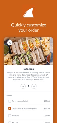 Sharky's Rewards & Ordering iPhone screenshot