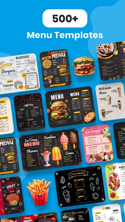 Menu Maker - Design,Templates