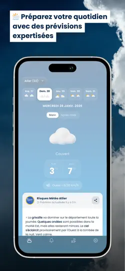 Capture d'écran de Prévi+: Météo Locale & Alertes sur iPhone 6