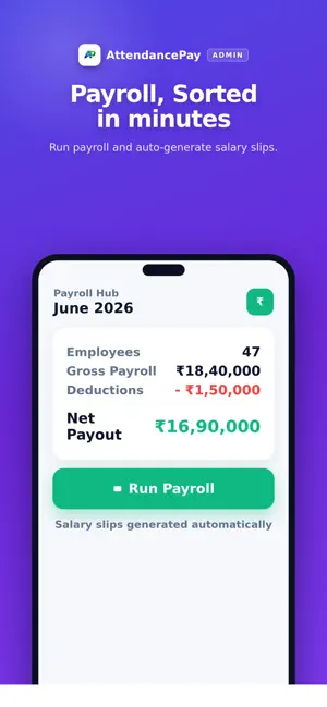 AttendancePay Admin: Team & HR screenshot 4