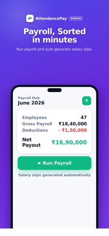 AttendancePay Admin: Team & HR Screenshot 4 of 8