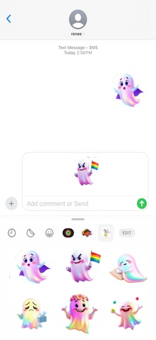 彩虹幽灵贴纸 screenshot