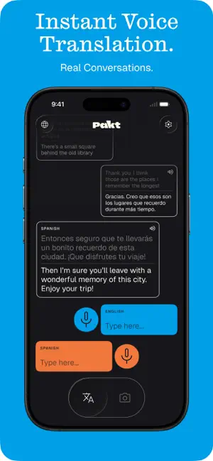 Pakt: Offline Voice Translator iPhone screenshot 1