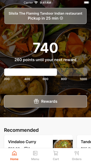 Silsila Flaming Tandoor Indian app screenshot