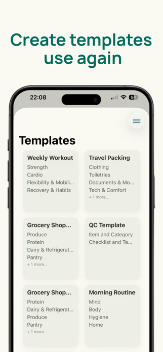 Wholistic: recurring checklist Screenshot 6 of 8