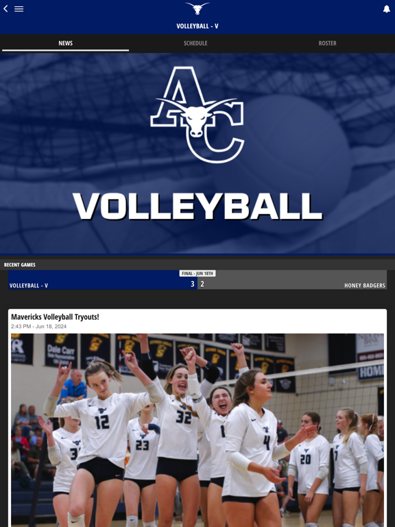 Anderson County Mavericks iPad screenshot 5 - Sports app
