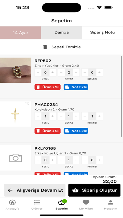 Milan Jewellery Screenshot