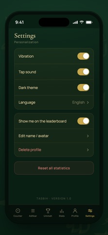 Tasbih: Dhikr & Ummah Screenshot 6 of 6